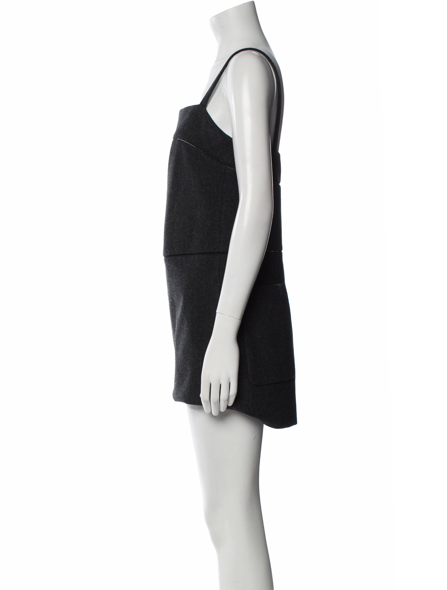 Max Mara Square Neckline Mini Dress
