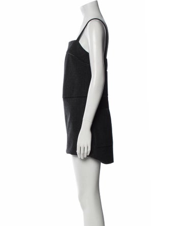 Max Mara Square Neckline Mini Dress