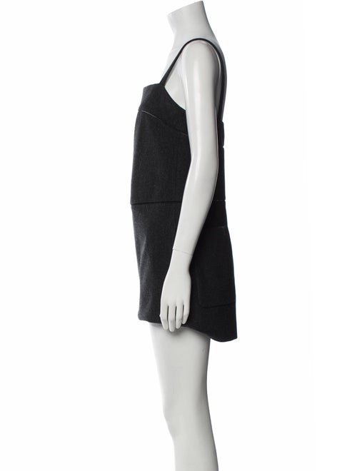 Max Mara Square Neckline Mini Dress