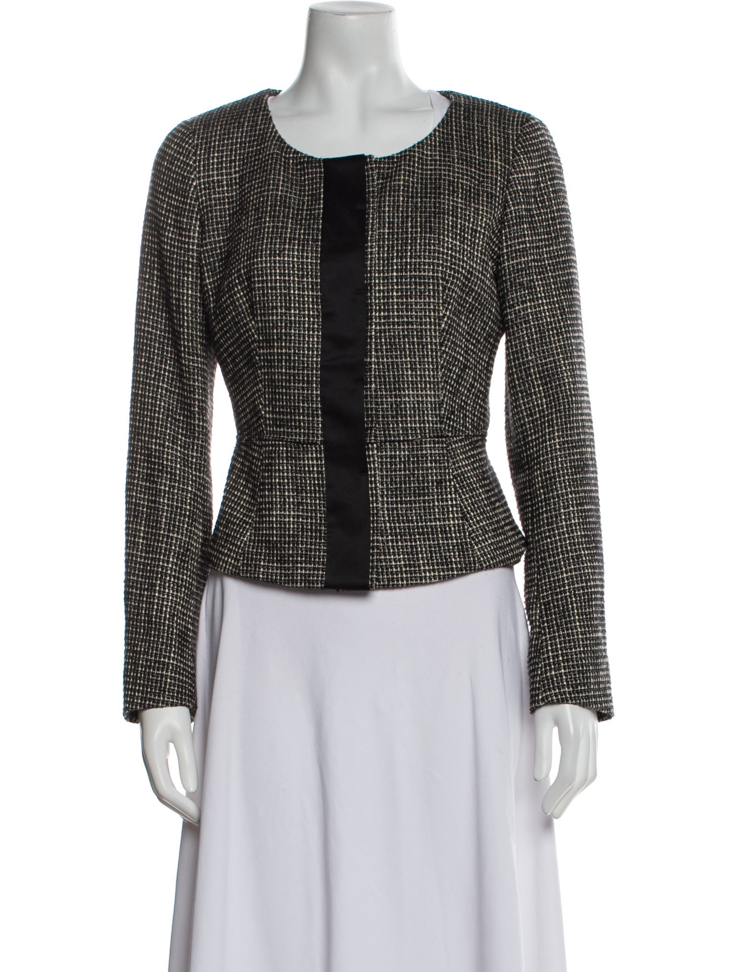 Max Mara Virgin Wool Printed Evening Jacket