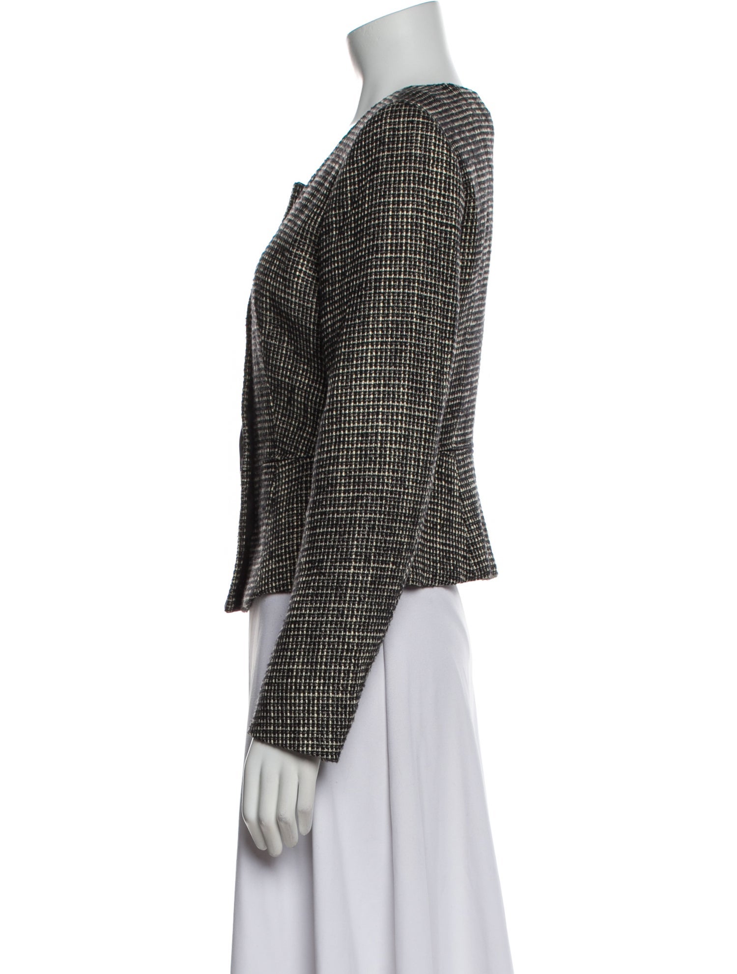 Max Mara Virgin Wool Printed Evening Jacket
