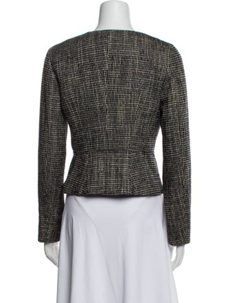 Max Mara Virgin Wool Printed Evening Jacket