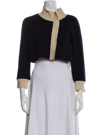 Max Mara Virgin Wool Mock Neck Sweater
