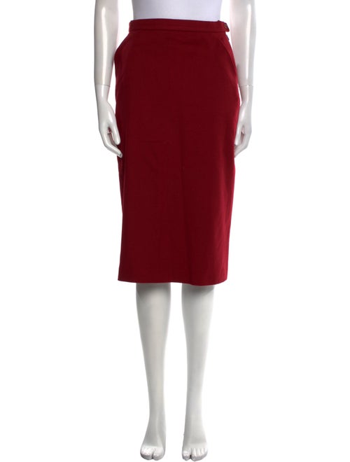 Max Mara Virgin Wool Knee-Length Skirt