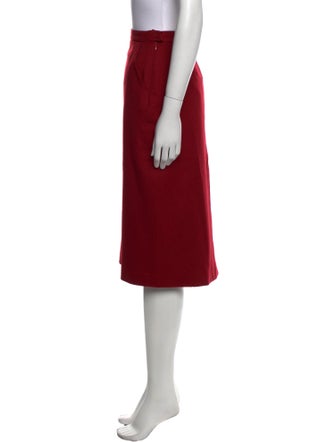 Max Mara Virgin Wool Knee-Length Skirt