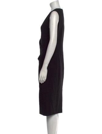 Max Mara Virgin Wool Midi Length Dress