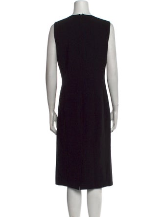 Max Mara Virgin Wool Midi Length Dress