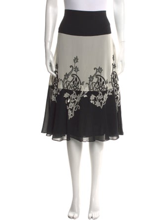 Max Mara Silk Midi Length Skirt