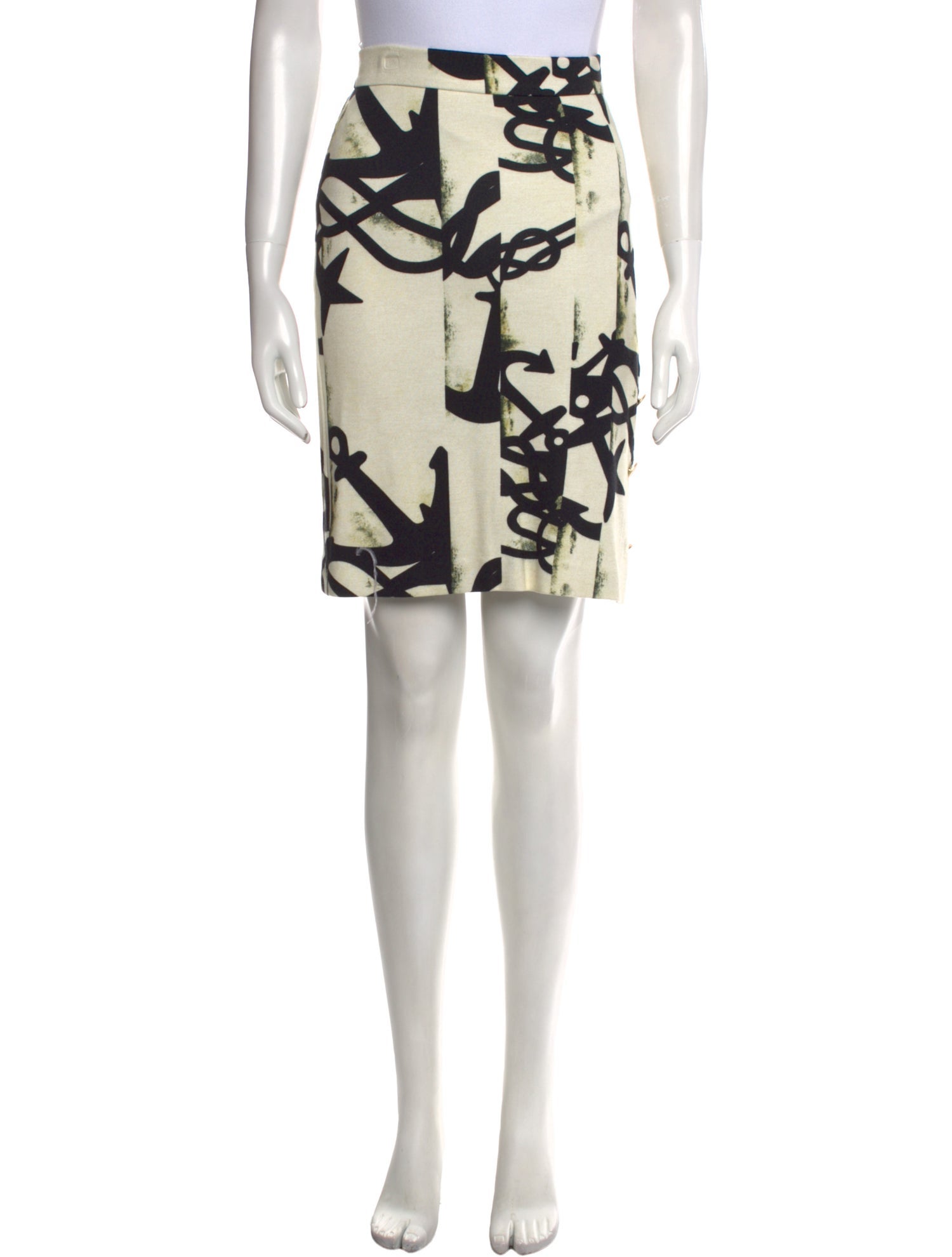 Max Mara Printed Knee-Length Skirt