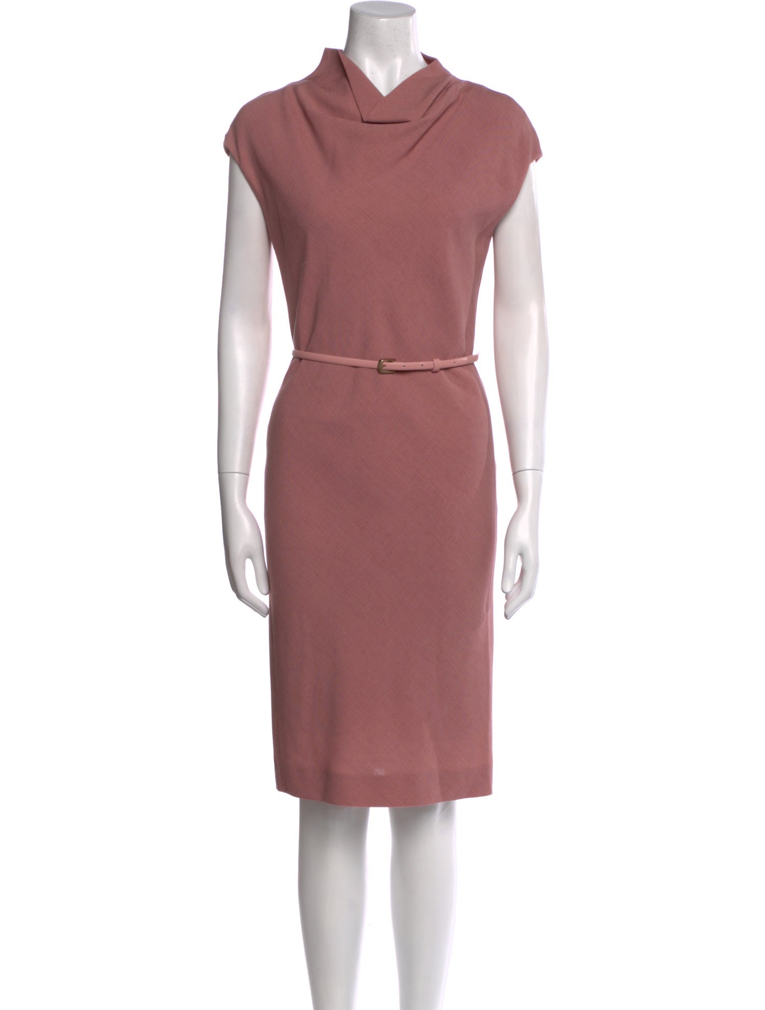 Max Mara Virgin Wool Knee-Length Dress