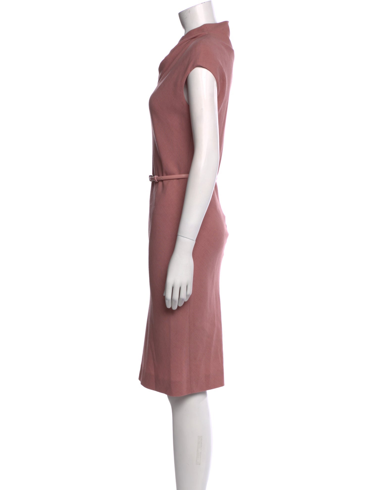 Max Mara Virgin Wool Knee-Length Dress