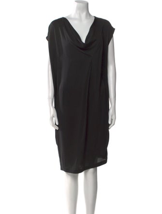 Max Mara Cowl Neck Midi Length Dress