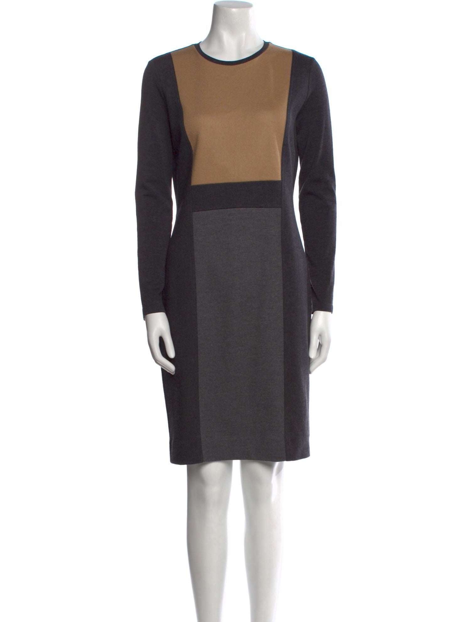 Max Mara Virgin Wool Knee-Length Dress
