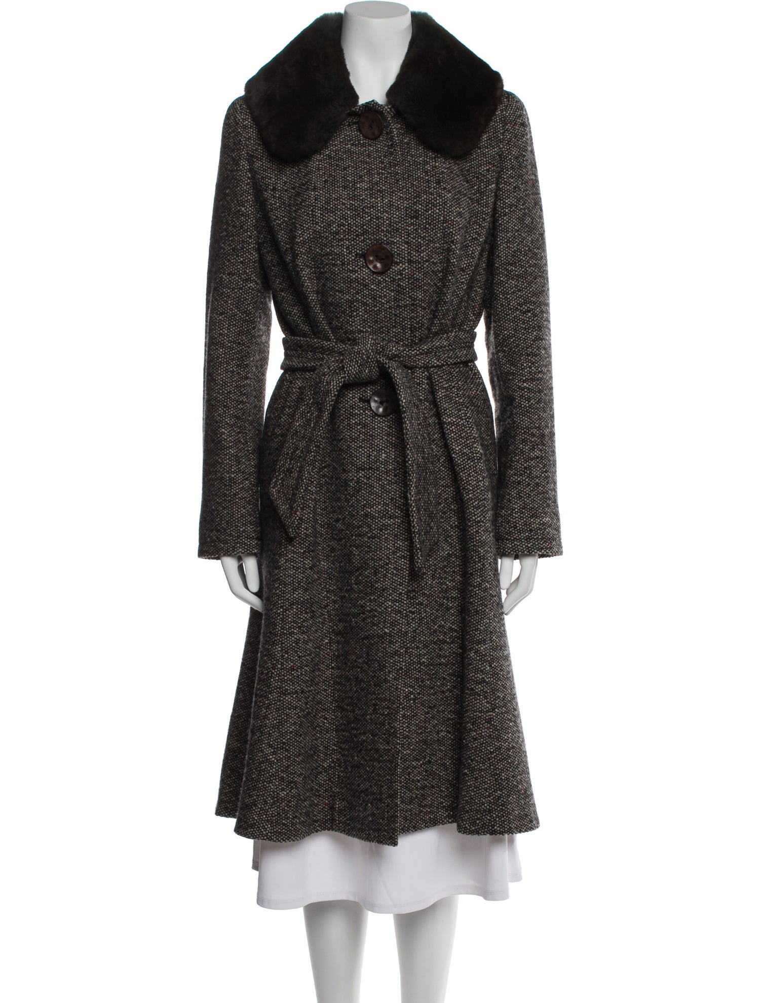 Max Mara Virgin Wool Colorblock Pattern Evening Jacket