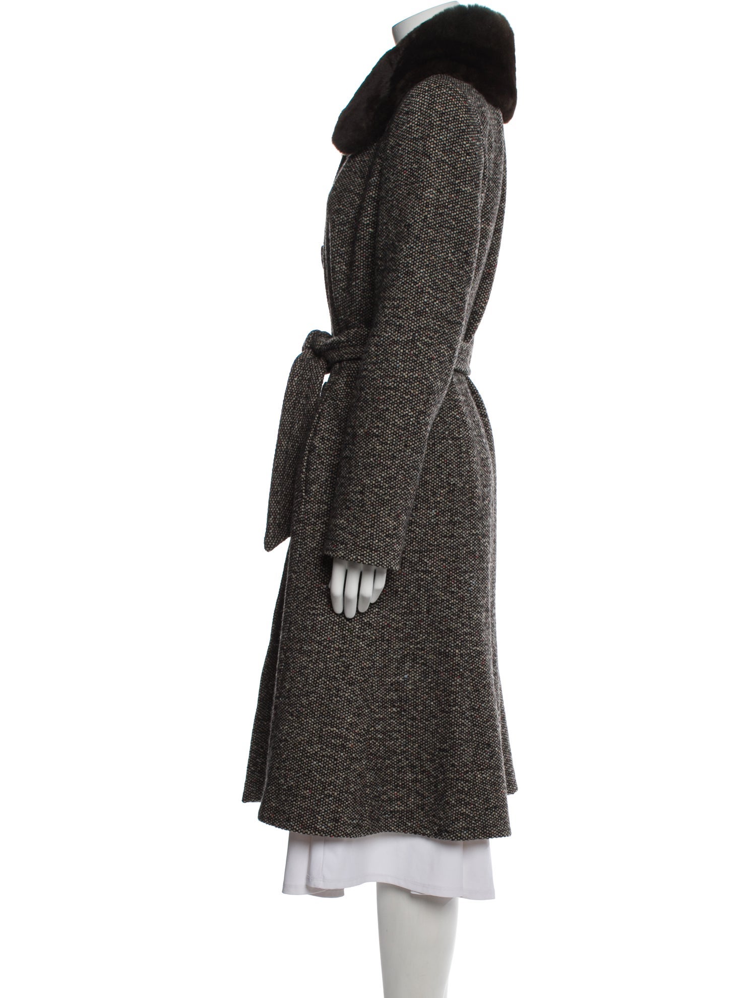 Max Mara Virgin Wool Colorblock Pattern Evening Jacket