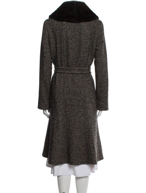 Max Mara Virgin Wool Colorblock Pattern Evening Jacket