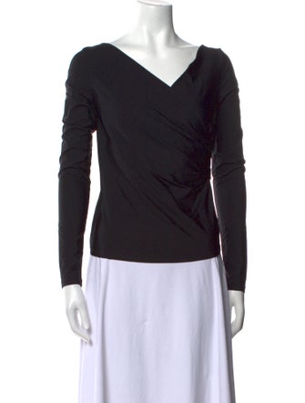 Max Mara V-Neck Long Sleeve Top