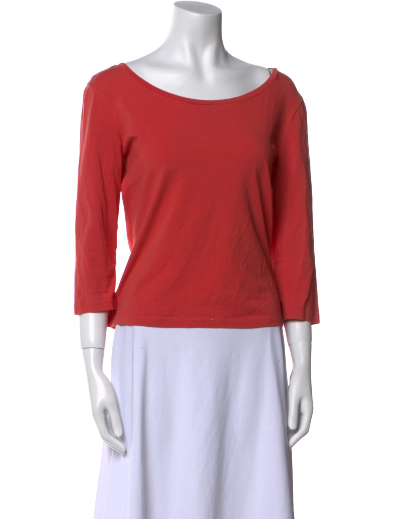 Max Mara Bateau Neckline Three-Quarter Sleeve Top