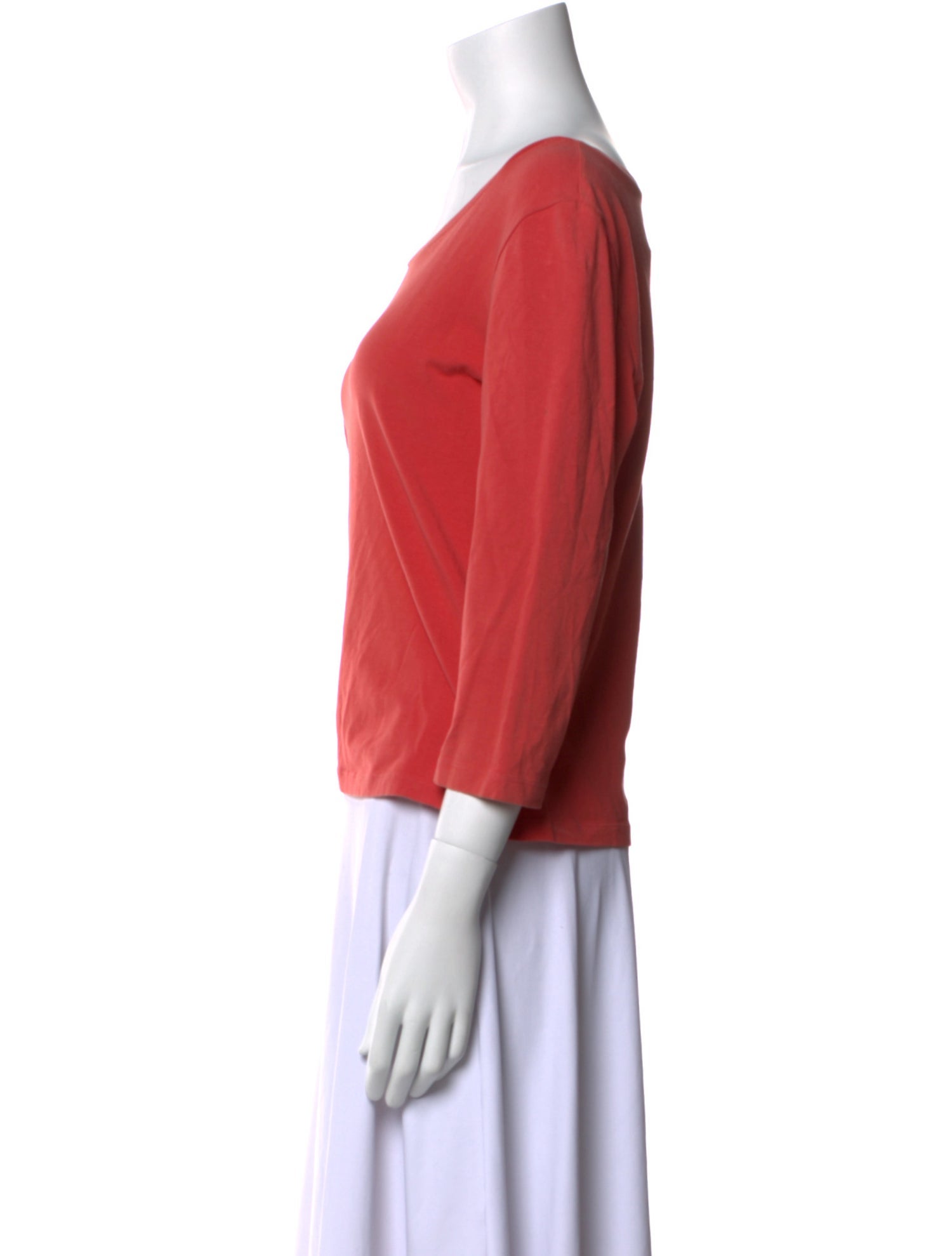 Max Mara Bateau Neckline Three-Quarter Sleeve Top