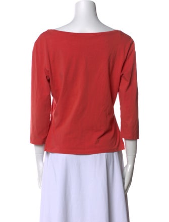 Max Mara Bateau Neckline Three-Quarter Sleeve Top