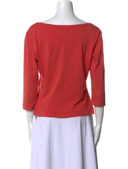 Max Mara Bateau Neckline Three-Quarter Sleeve Top