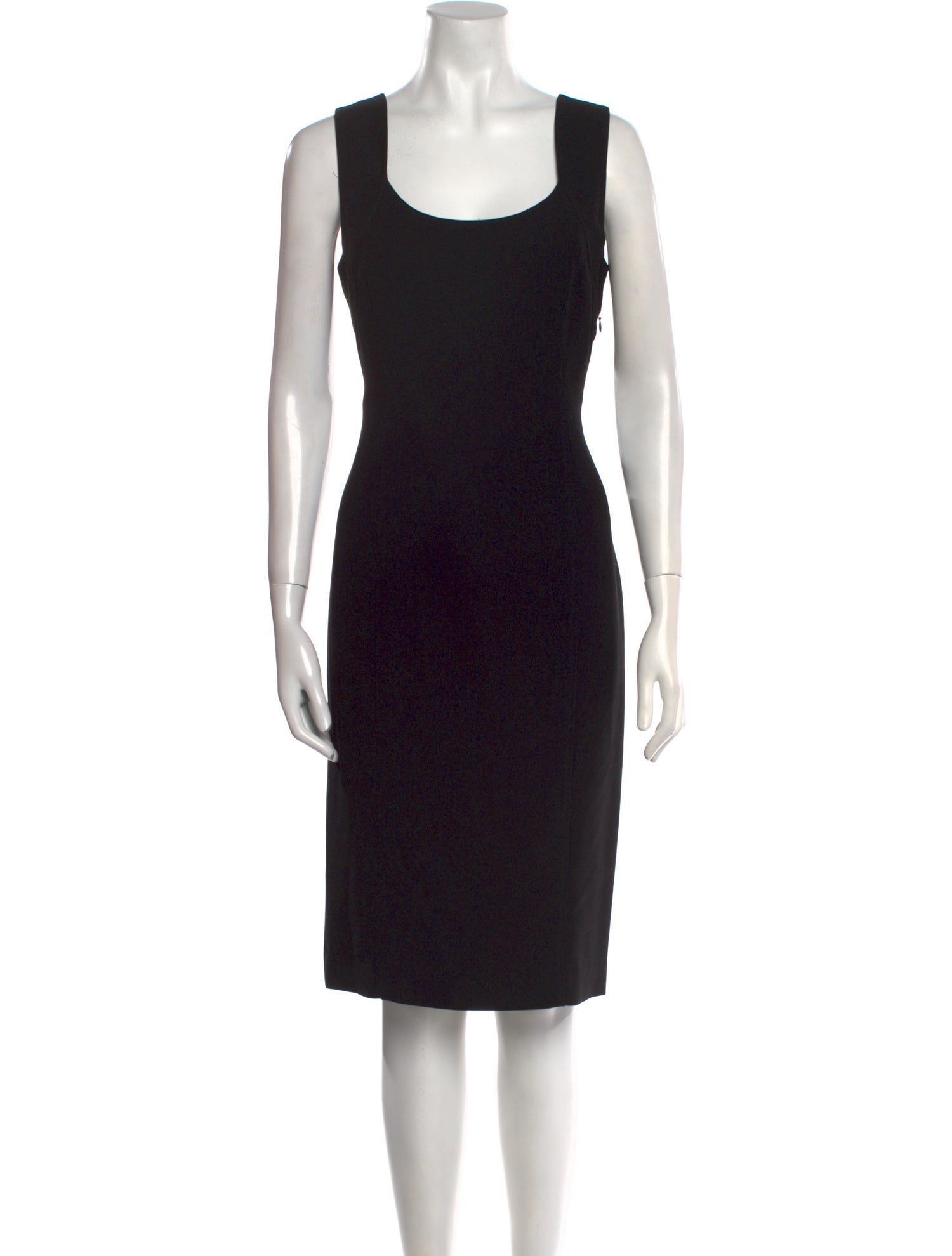 Max Mara Scoop Neck Knee-Length Dress