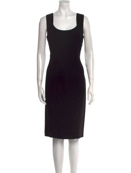 Max Mara Scoop Neck Knee-Length Dress