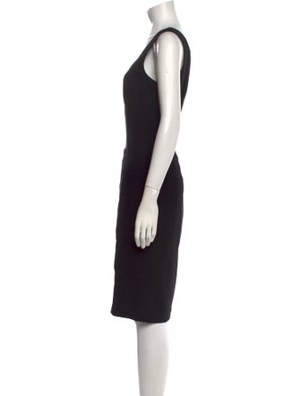 Max Mara Scoop Neck Knee-Length Dress