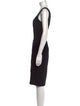 Max Mara Scoop Neck Knee-Length Dress