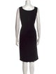 Max Mara Scoop Neck Knee-Length Dress