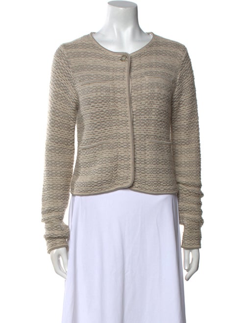 Max Mara Striped Scoop Neck Sweater