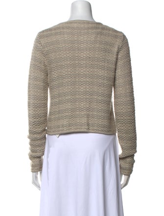 Max Mara Striped Scoop Neck Sweater