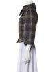 Max Mara Mohair Plaid Print Jacket
