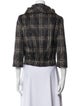 Max Mara Mohair Plaid Print Jacket