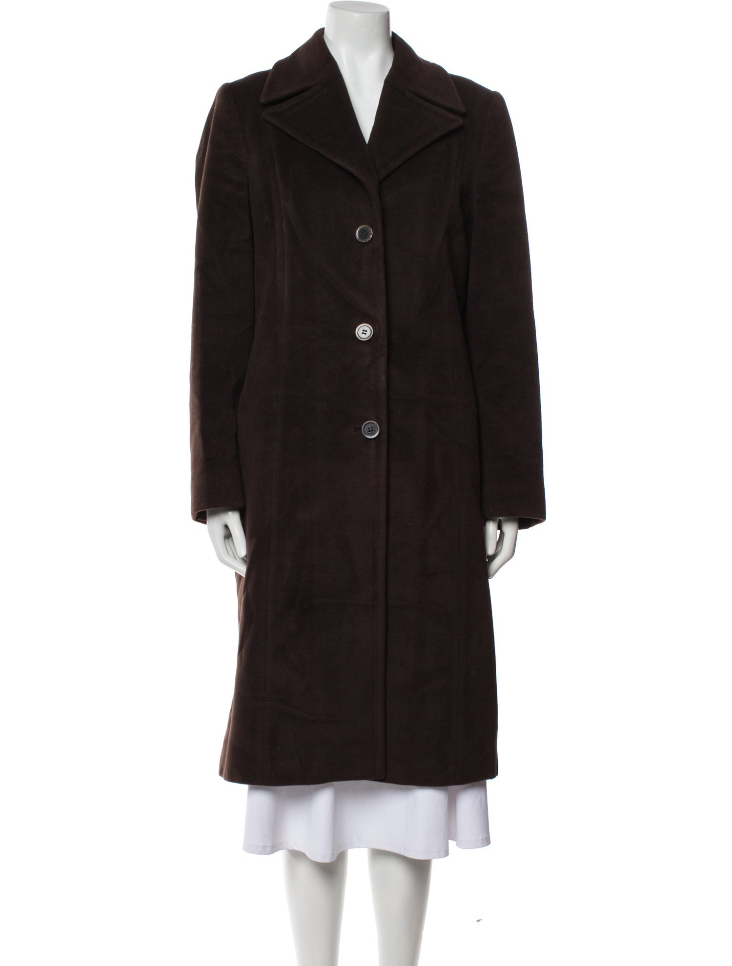 Max Mara Virgin Wool Faux Fur Coat