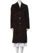 Max Mara Virgin Wool Faux Fur Coat