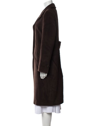 Max Mara Virgin Wool Faux Fur Coat