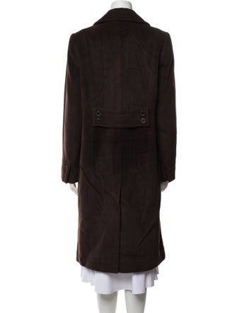 Max Mara Virgin Wool Faux Fur Coat