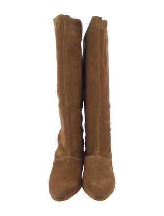 Max Mara Suede Riding Boots