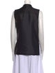 Max Mara Silk Mock Neck Blouse