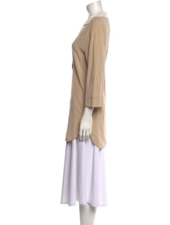 Max Mara Silk Square Neckline Tunic