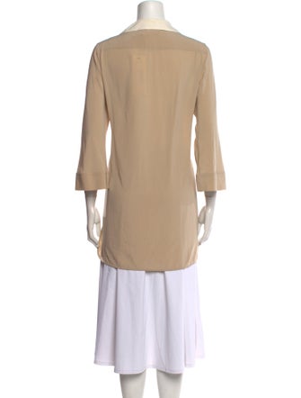 Max Mara Silk Square Neckline Tunic