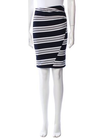 Max Mara Striped Knee-Length Skirt