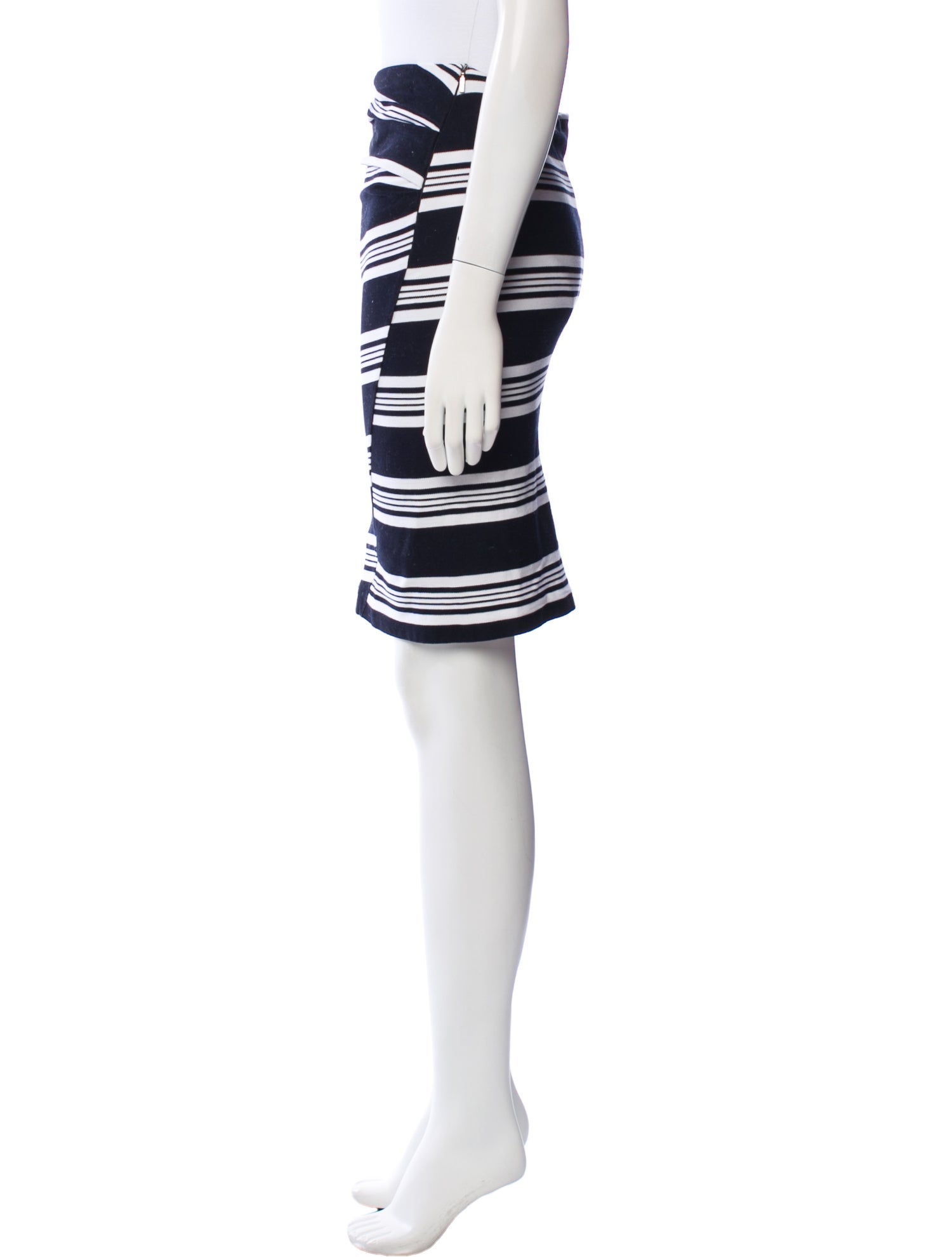 Max Mara Striped Knee-Length Skirt