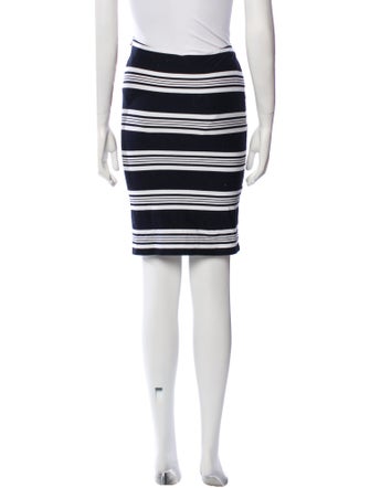 Max Mara Striped Knee-Length Skirt