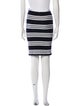 Max Mara Striped Knee-Length Skirt