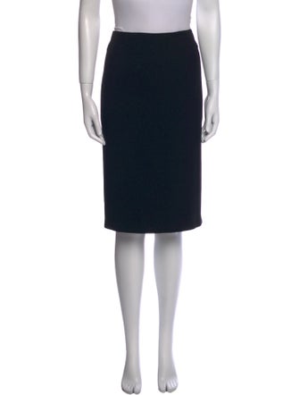 Max Mara Virgin Wool Knee-Length Skirt