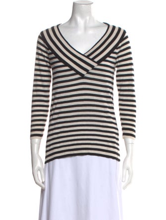 Max Mara Silk Striped Top