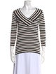 Max Mara Silk Striped Top