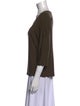 Max Mara Scoop Neck Three-Quarter Sleeve Top
